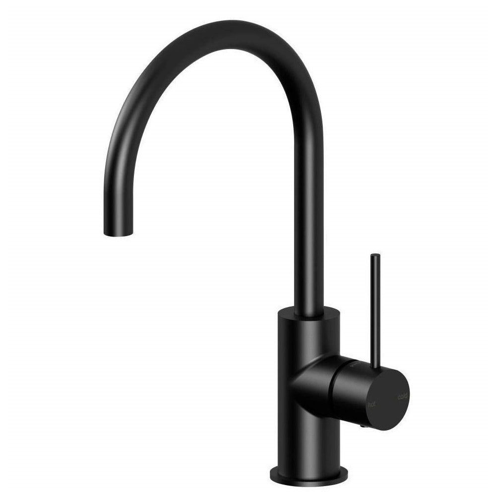 Trade Shop - Miscelatore Lavello Canna Alta Nero  69147 Lavandino Cucina Rubinetteria -