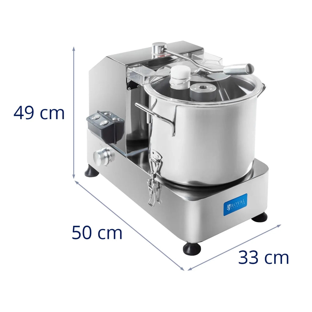Tritatutto professionale da cucina in acciaio inox da 12 litri argento 14_0008818