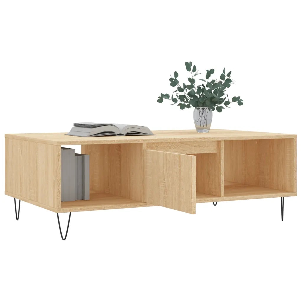 Tavolino da Salotto Rovere Sonoma 104x60x35cm Legno Multistrato 827087