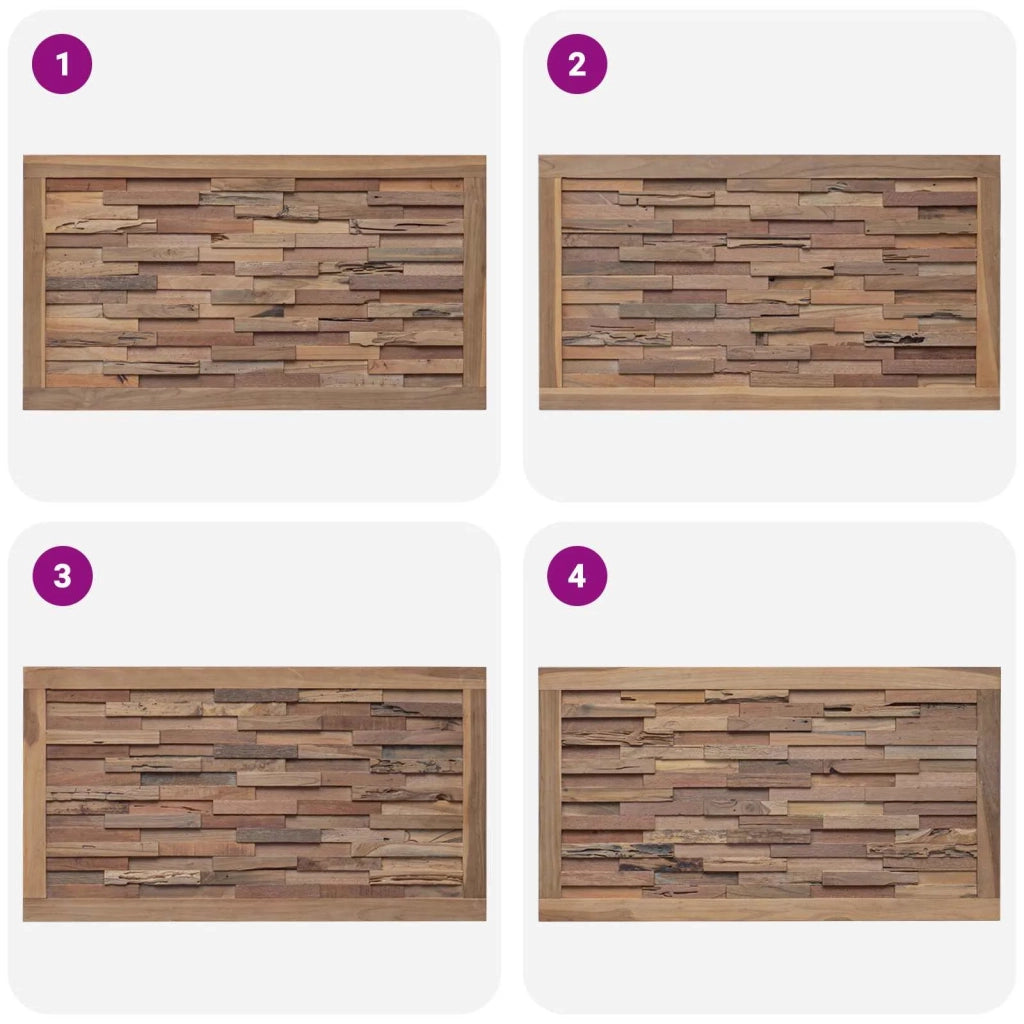 Testiera | Testata Naturale Legno di teak solido
