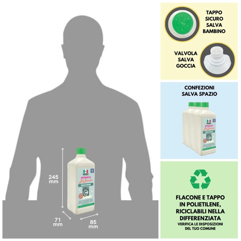 DETERSIVO BelBucato Profumoso 1LTx6Pz