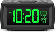 Orologio digitale con cavo – Orologio digitale – Camera da letto – Comodino – Orologio LED – Orologio da tavolo – Orologio da parete – Orologio da notte – Orologio da comodino con cavo elettrico