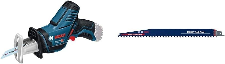 Bosch Professional 12V System Sega Universale a Batteria Gsa 12V-14 (Incl. 2 Lame, 2 Batterie da 3,0 Ah e Caricabatteria, in Valigetta L-Boxx)