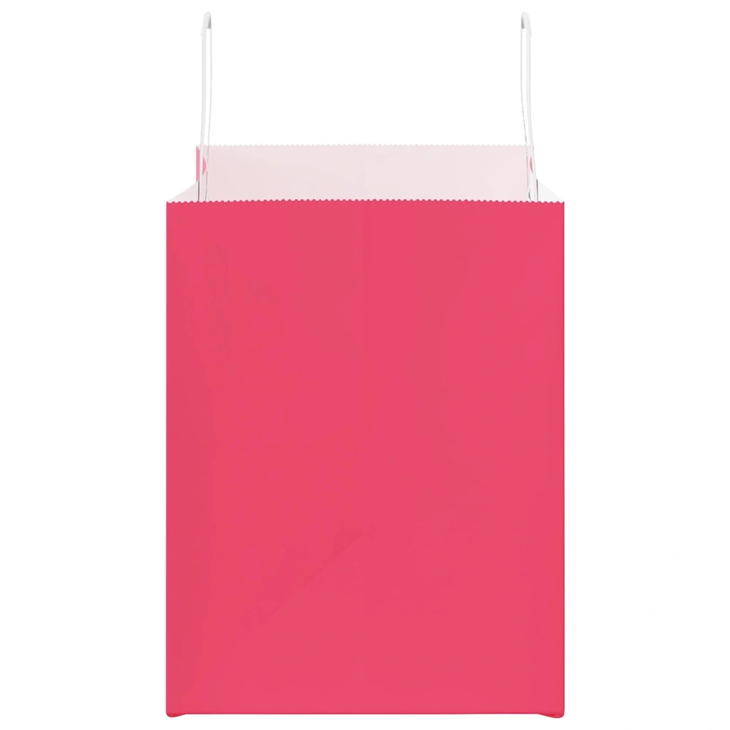 Sacchetti di Carta 250 pz con Manici Rosa 32x22x28 cm 4101904