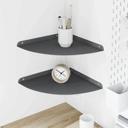 Mensola sospesa con lo scaffale 2 pcs Antracite 30 x 30 x 2 cm 8004114