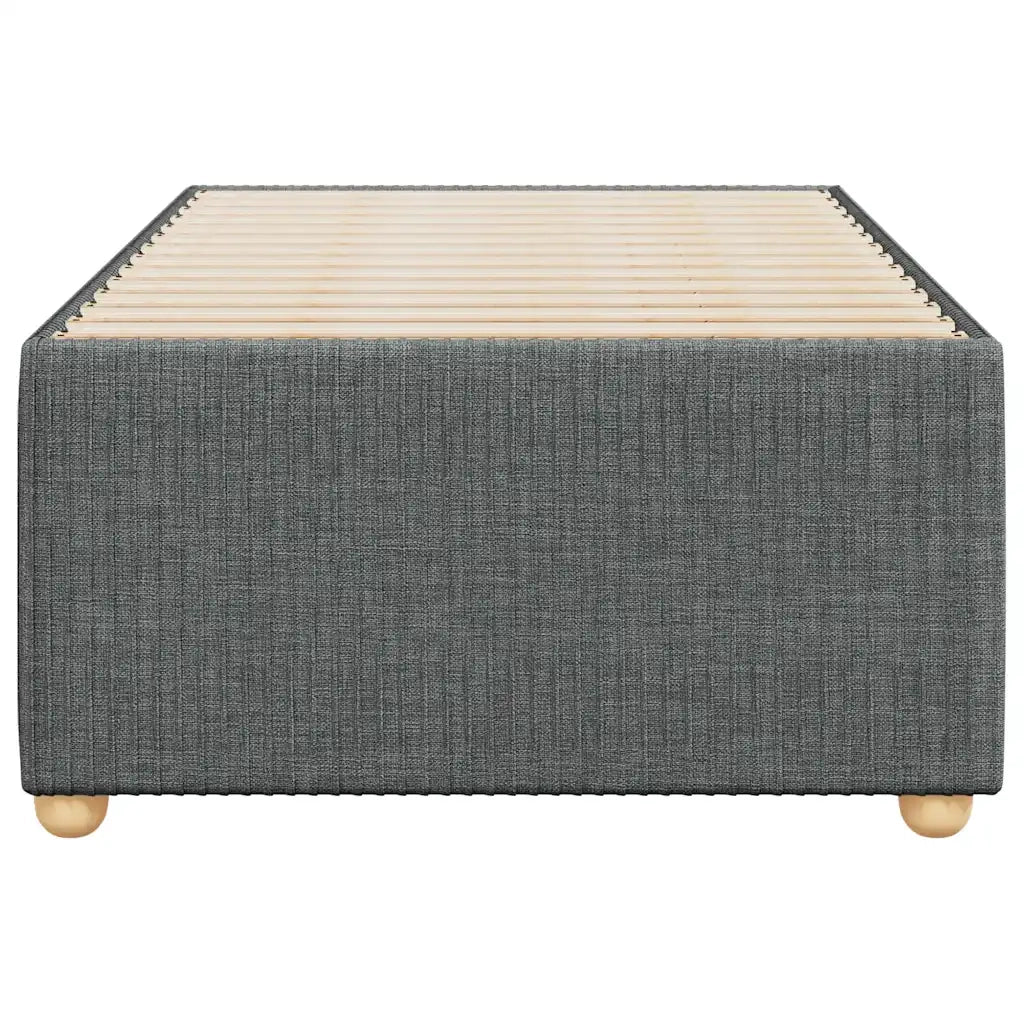 Giroletto senza Materasso Grigio Scuro 90x190 cm Tessuto