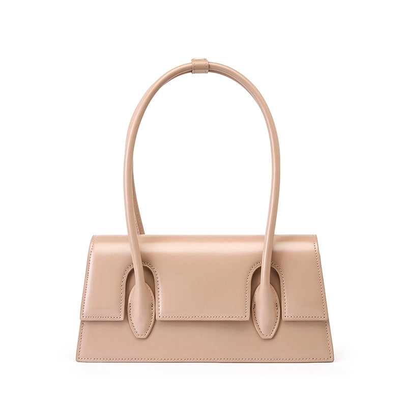 Borsa a tracolla da spiaggia da donna in vera pelle, colore rosa