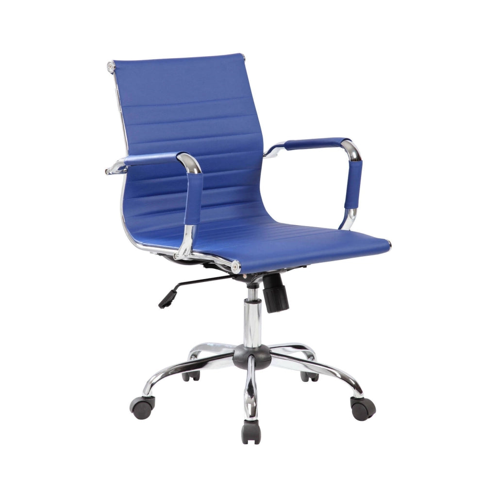 Poltrona da Ufficio Pictont\, Sedia con Ruote Regolabile, Grigio