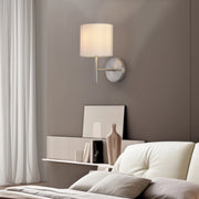Applique per Interni Winsford Paralume Cilindrico in Tessuto Bianco lux.pro
