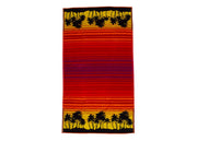 Telo Mare Spiaggia Piscina Jacquard In Spugna Disegno Sunrise Arancio - 90x170 - Sunrise