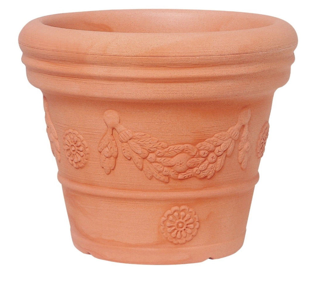 Vaso Ecoanticotto Tondo Festone Diametro 55 Impruneta - Arca