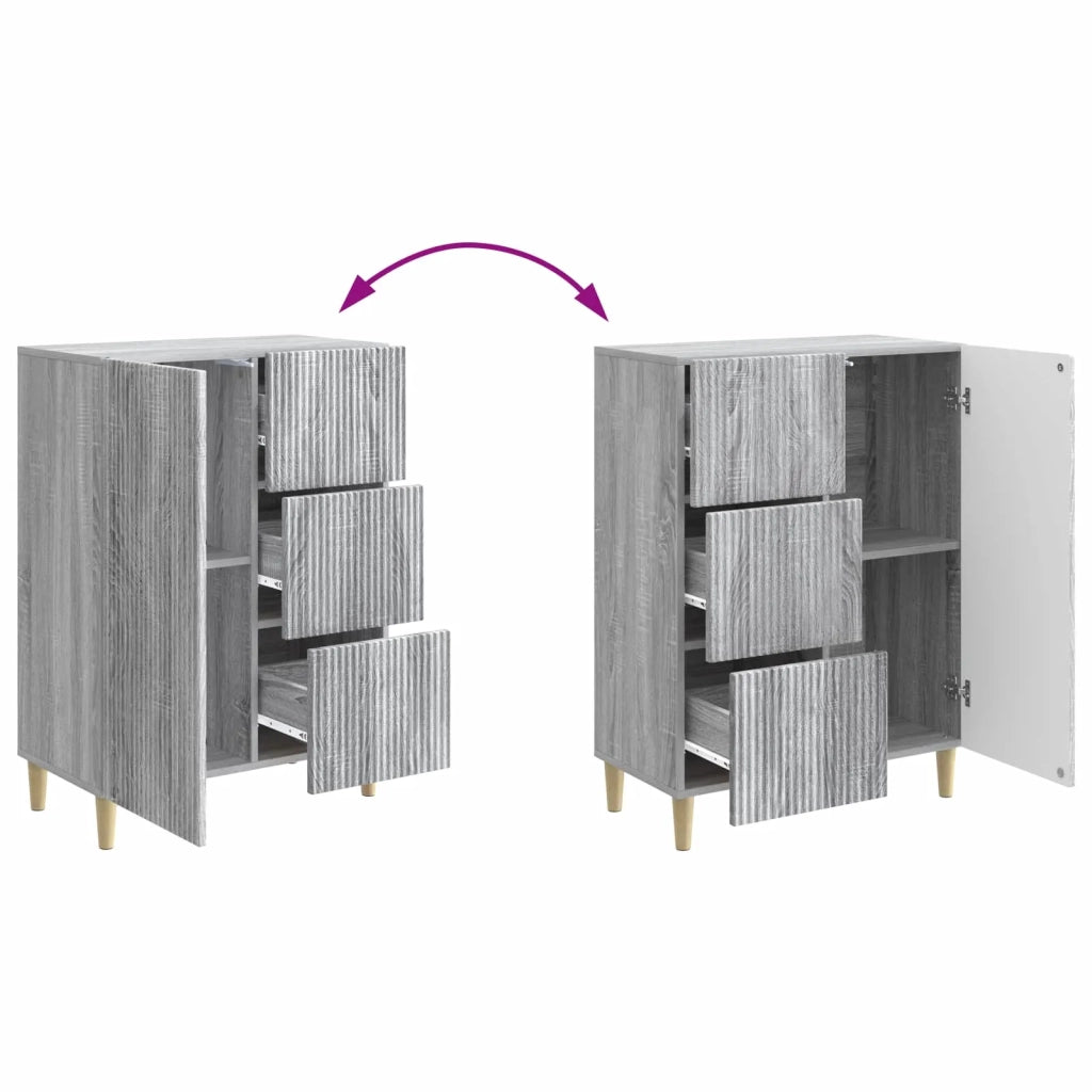 Credenza Grigio Sonoma 66 x 34,5 x 90 cm Legno ingegnerizzato