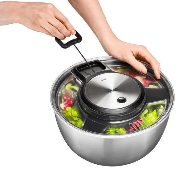 Gefu 28160 Speed Wing Centrifuga per insalata 5L in acciaio inossidabile colore Acciaio inox