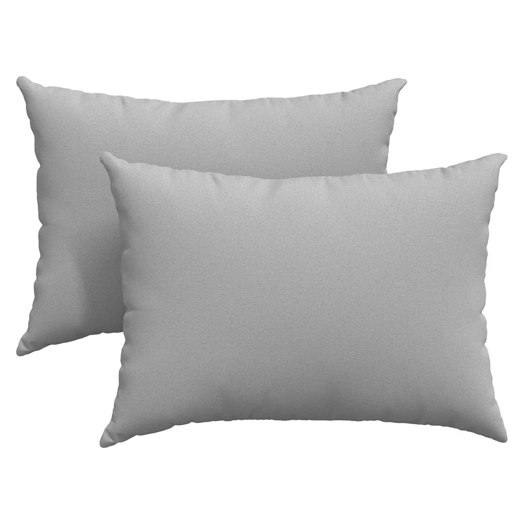 Cuscini da Divano 2 pz-Set di 2 Cuscini per Sofa Grigio Nuvola 70 x 50 cm Tessuto
