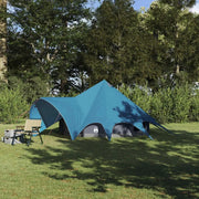 Tenda Teepee per 3 Persone Blu e Grigio 312 x 312 x 197 cm