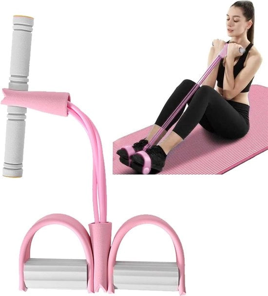 Touer, allen, 4 tubi, cavo elastico, allen per gambe multifunzionale, allen sportivo multifunzionale, allen per casa, allenaggio per dimagrire, allenaggio, yoga, allenaggio per addome, allenaggio per bicipiti