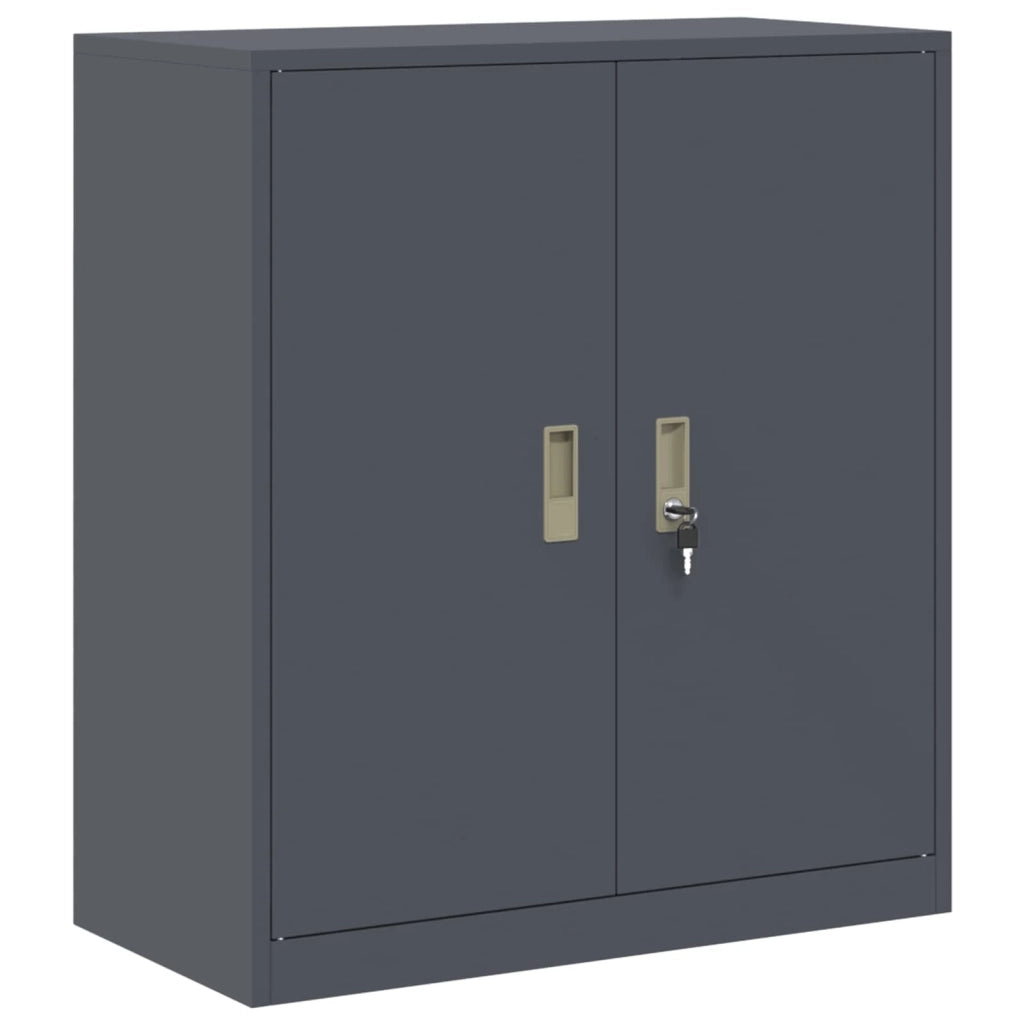 Armadio Antracite 80 x 40 x 90 cm Acciaio 891684