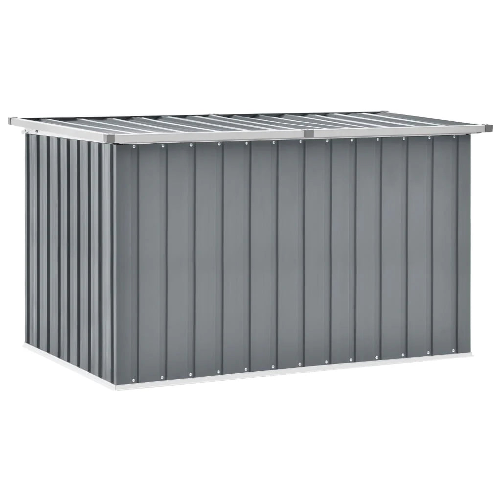 Contenitore/cassa portaoggetti da giardino grigio 149 x 99 x 93 cm 02_0013084