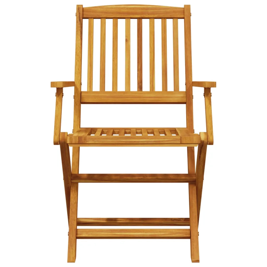 Set Pranzo da Giardino Pieghevole 5pz Legno Massello di Acacia 3295248