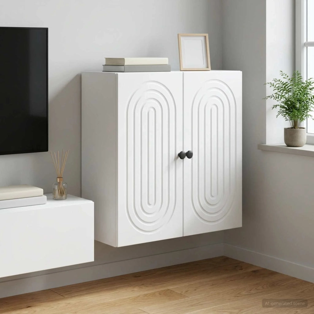 Mobiletto a muro Bianco 59 x 31 x 60 cm Legno ingegnerizzato 898065