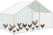Recinzione per piccoli animali con serranda e recinzione esterna - 3x2x2m