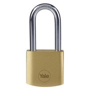 LUCCHETTO RETTANGOLARE ARCO LUNGO mm 30 - cifratura unica  - YALE