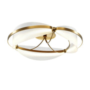 Maytoni Plafoniera Moderna Breeze 1 luce LED integrato ottone alluminio