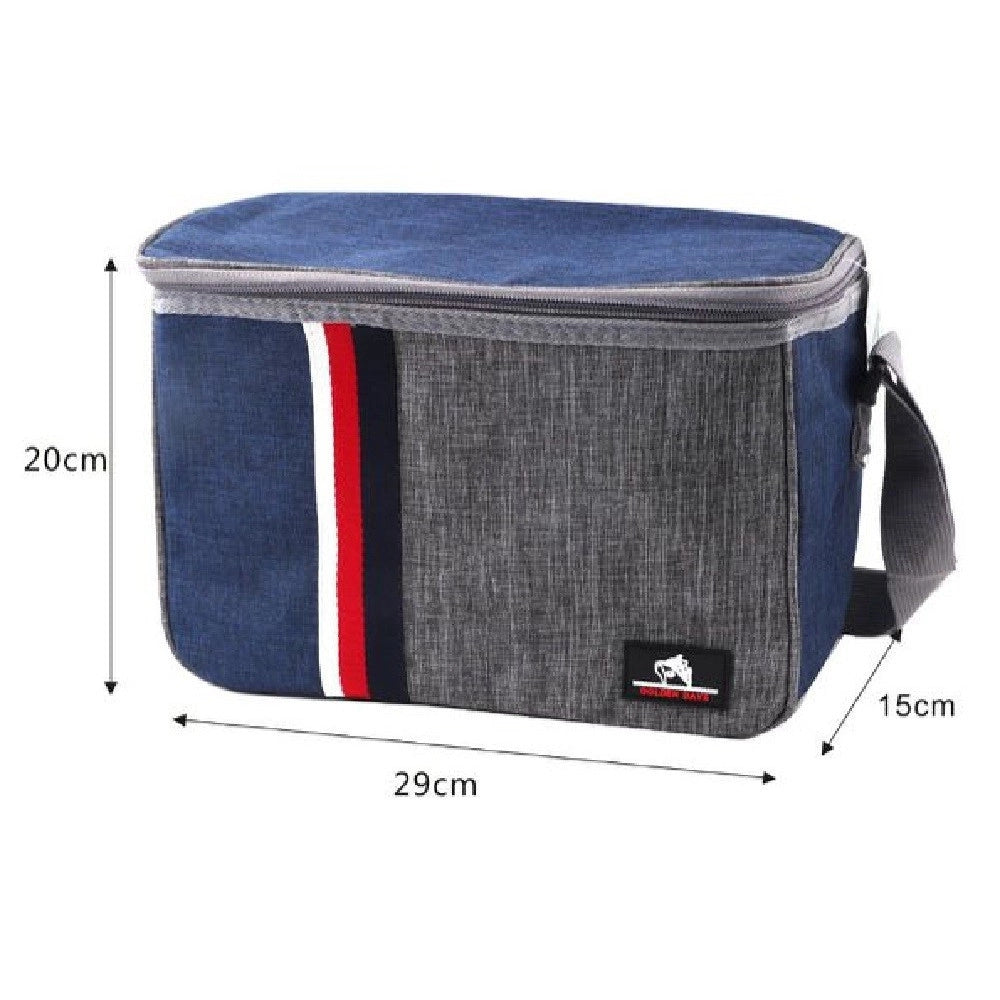 Trade Shop - Borsa Termica Bicolor 29x15x20cm 12lt Borsetta Porta Pranzo Spiaggia Mare 12819 -