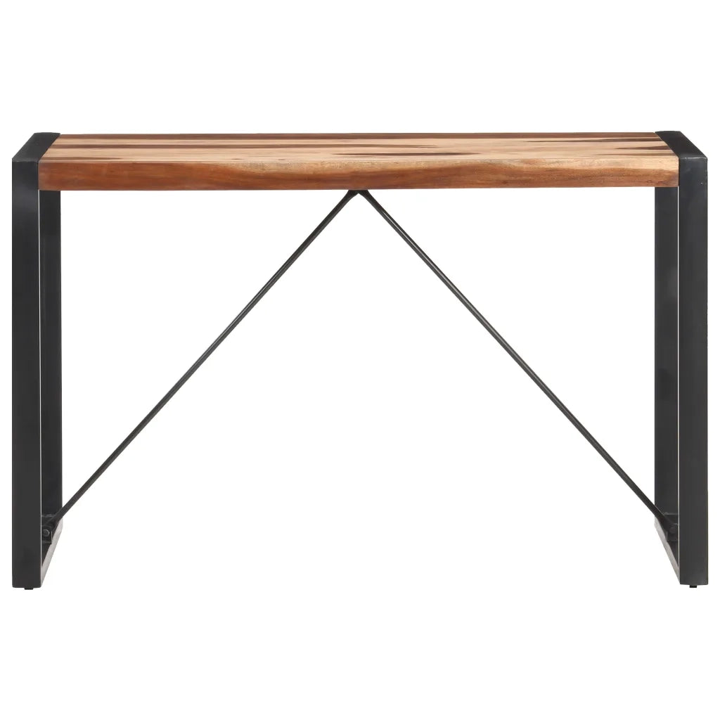 Tavolo da Pranzo 120x60x75 cm Legno Massello Finitura Sheesham cod mxl 16500