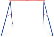 Supporto per Altalena a Telaio Girevole, Telaio per Altalena a Forma di A con Tappo Antiscivolo in Metallo, Supporto per Altalena Bambini a 2 Posti, Portata di 250 kg