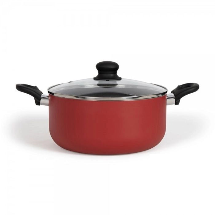 Forno olandese da 28 cm - LIVOO - MEP151R - Antiaderente senza PFOA né PFOS - Manici in silicone - Adatto a tutti i piani cottura, inclusa l'induzione
