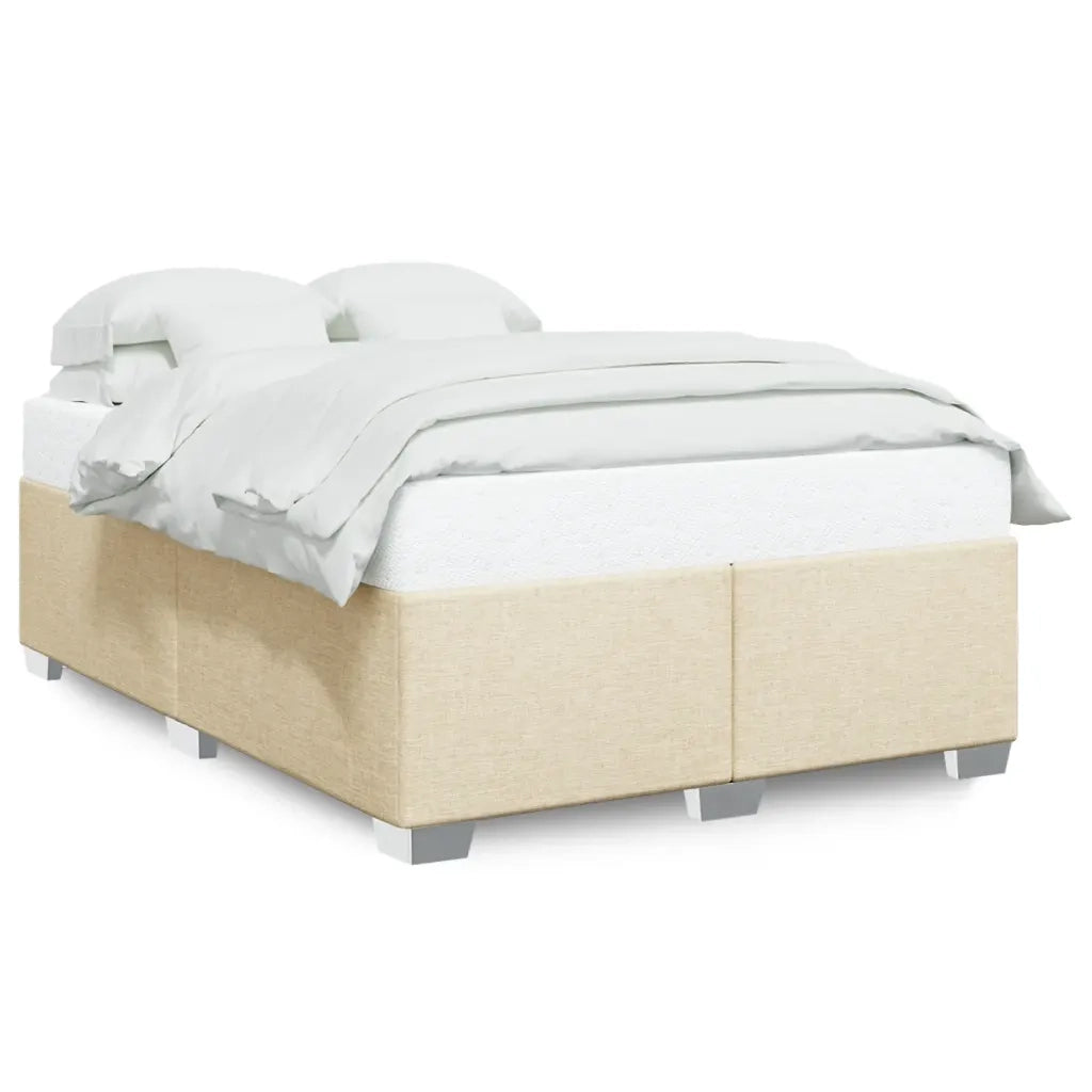 Giroletto senza Materasso-Struttura Letto Crema 160x200 cm in Tessuto 277922