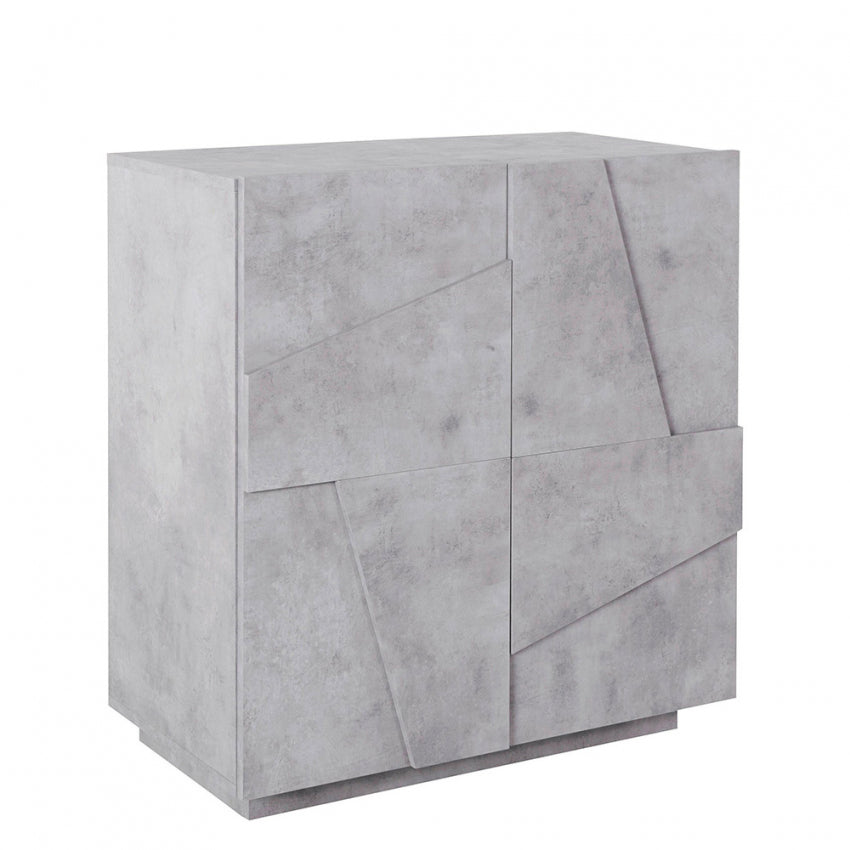 Credenza PING Moderna a 2 Ante Battenti in Cemento