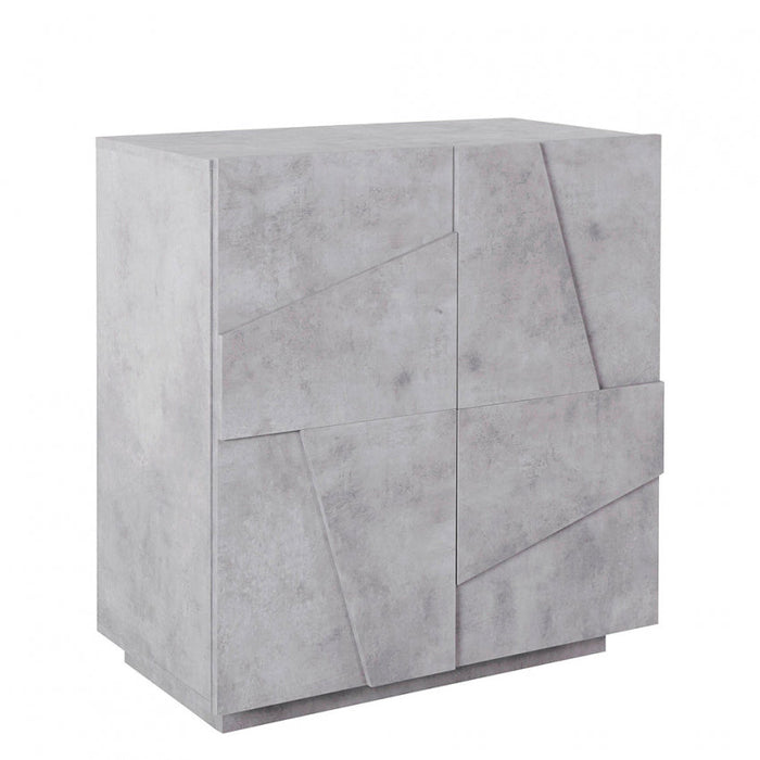 Credenza PING Moderna a 2 Ante Battenti in Cemento