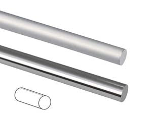 PROFILO TUBO TONDO PIENO IN ALLUMINIO- - ø mm.8 mt.1 argento lucido - 10 pezzi