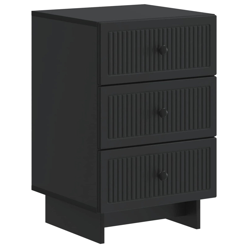 Armadio da Notte Nero 43 x 41 x 66,5 cm Legno ingegnerizzato 893866