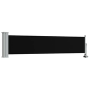 Tenda da Sole | Tenda laterale Retrattile per Patio 60x300 cm Nero