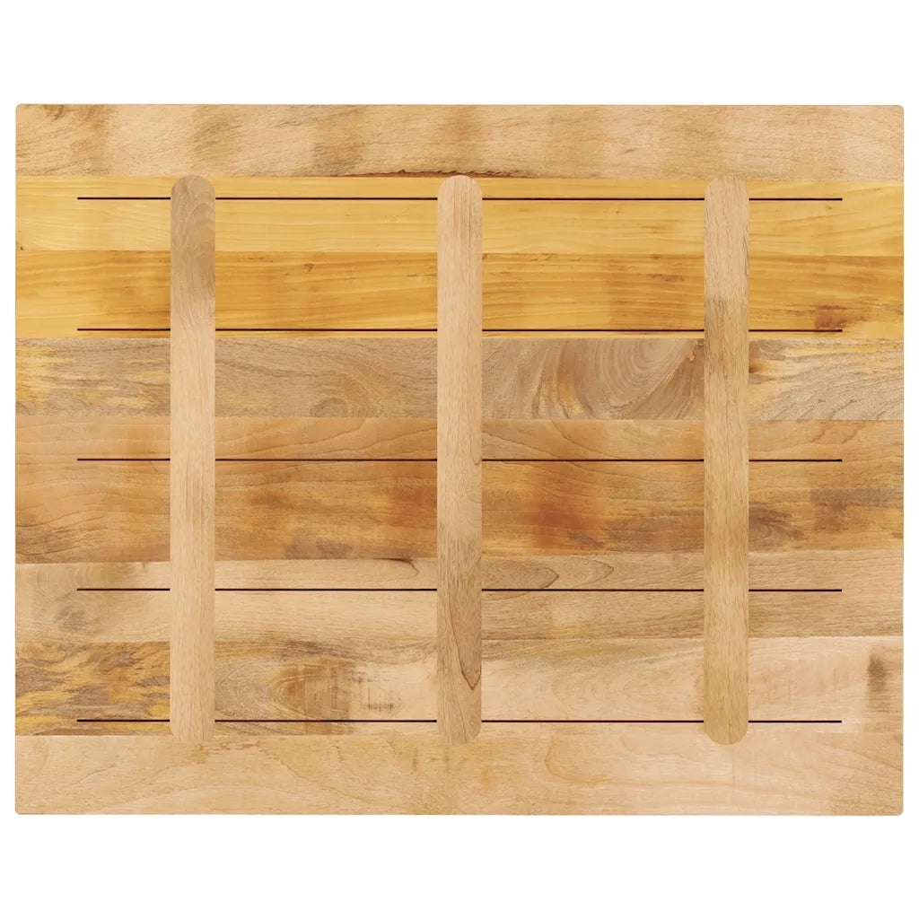vidaXL Piano per Tavolo 90x80x3,8 cm Rettangolare Legno Mango Grezzo