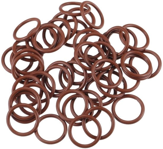 O-ring Afdichting - 10mm Diàmetro Interno - 2mm Sezione Transversale - Gomma FKM - 50 Pezzi - Forma Universale - O-ring Afdichtring
