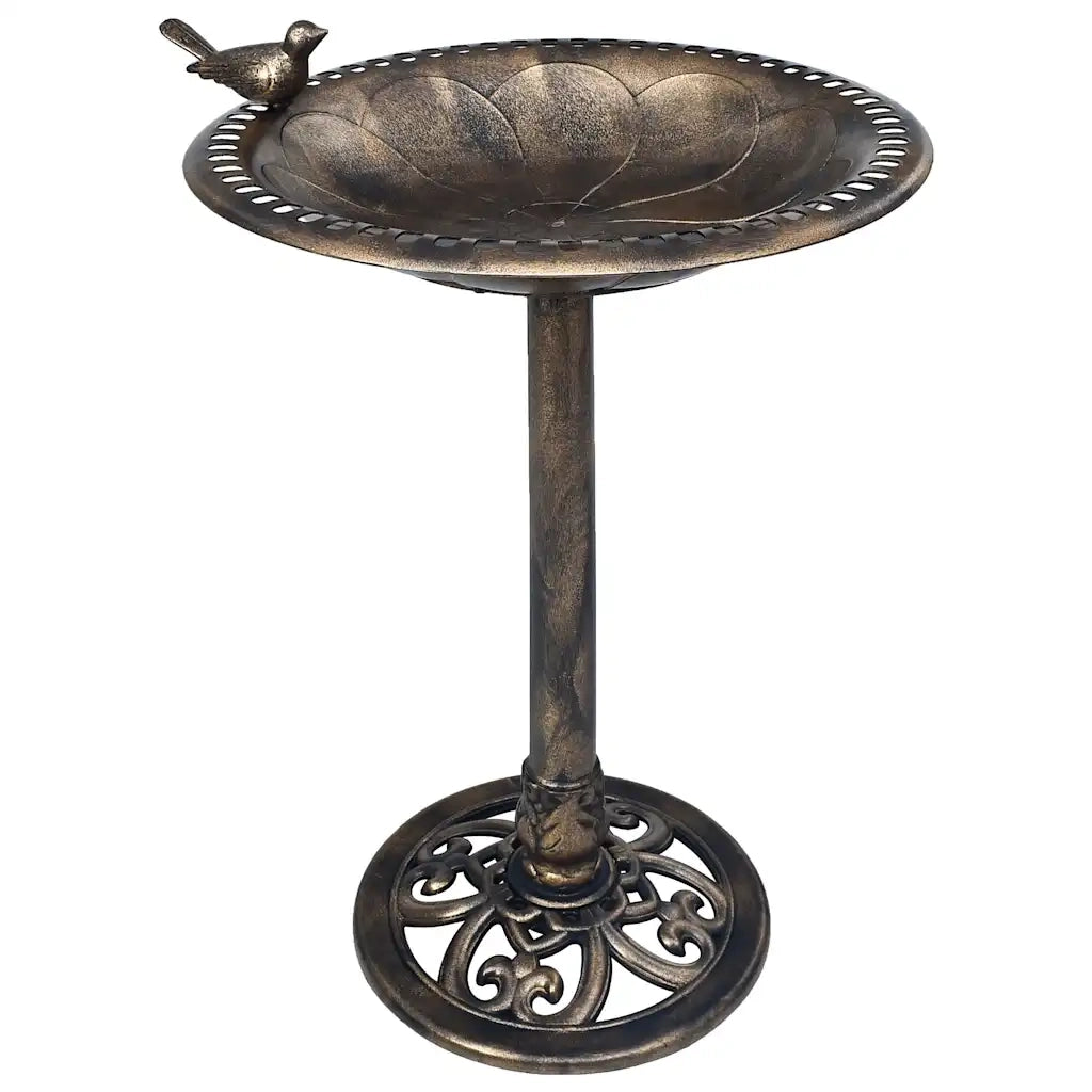 Vaschetta Bagnetto per Uccelli da Giardino Bronzo in Plastica CFW9133622