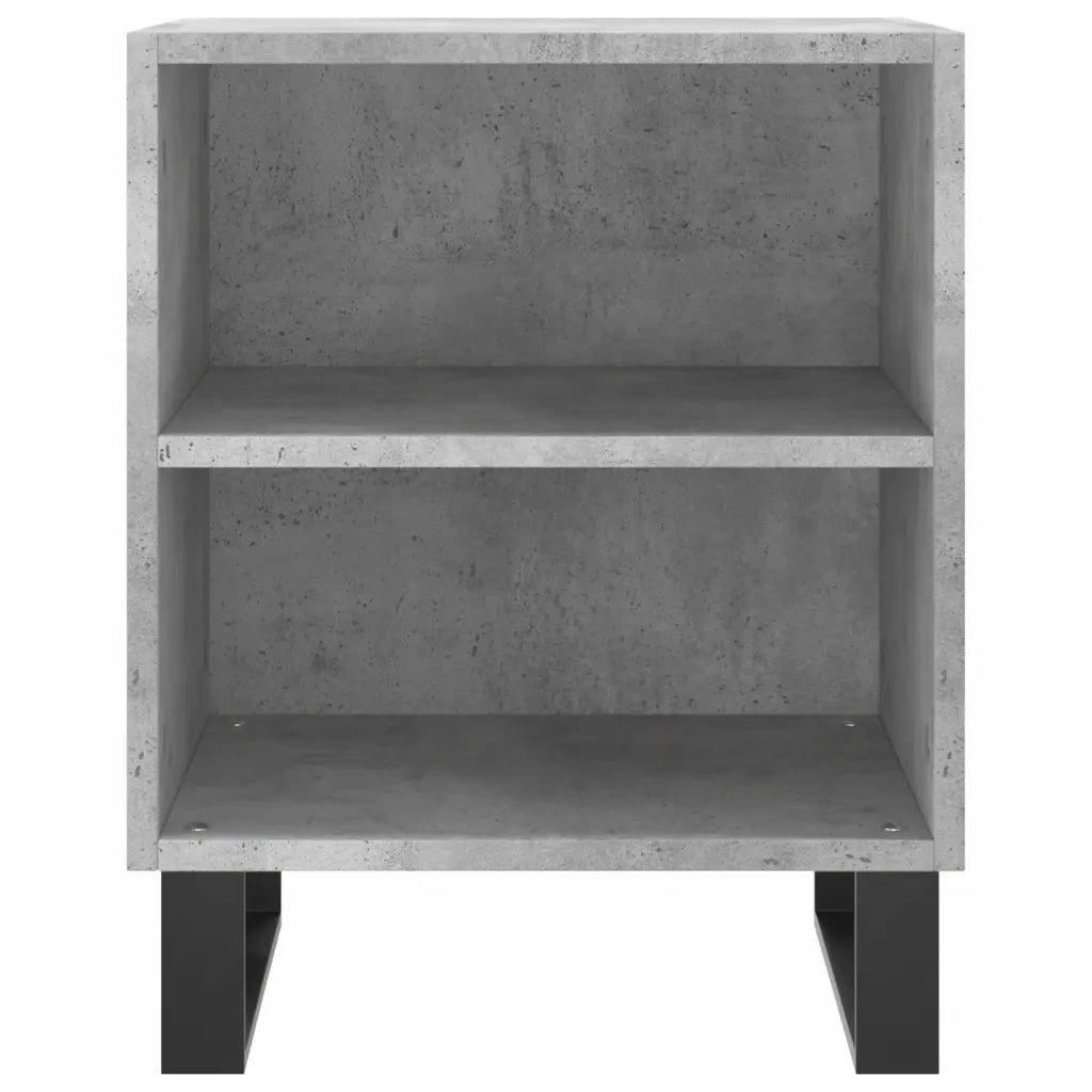 Comodini 2 pz-Set di 2 Tavolino da notte Grigio Cemento 40x30x50 cm in Legno Multistrato 463673
