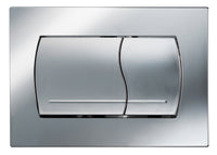 Placca duo cromo lucida per cassetta incasso liv