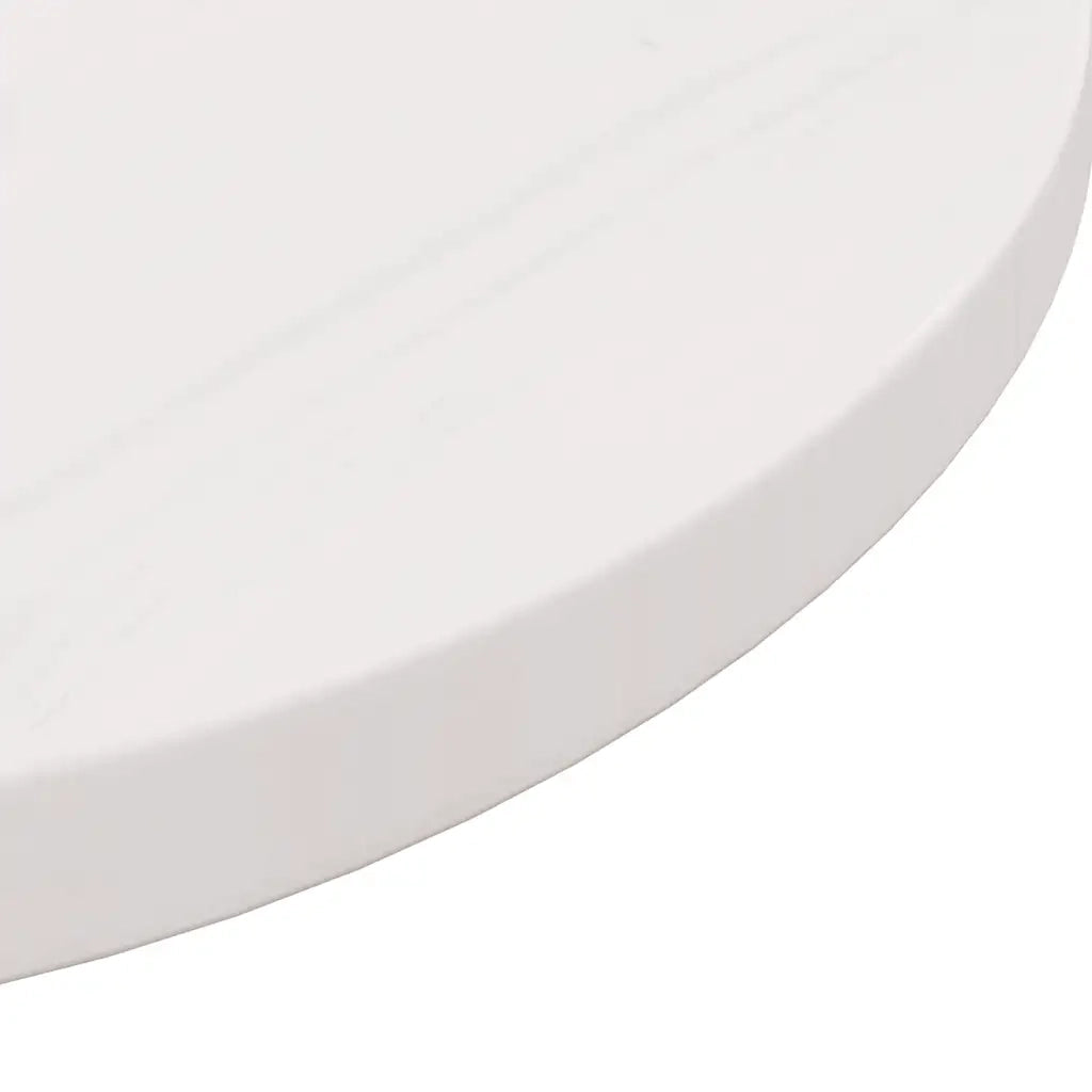 Piano Tavolo Rotondo Bianco Ø30x3 cm in Legno Massello di Pino 833656