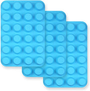 Set di 3 Muffin Pan in Silicone per 24 Cupcake o Torta