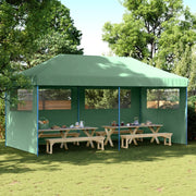 Tendone per Feste Pieghevole Pop-Up con 3 Pareti Verde 4004944
