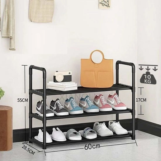 Rack di scarpe - tavolo da scarpe ripiegabile per armadio, ingresso, 28D x 60L x 54H centimetri