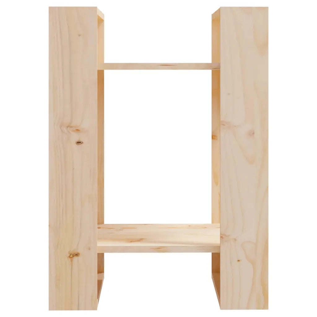 Libreria Divisorio-Scaffale per Libri-Mobile di Stoccaggio 41x35x57 cm in Legno Massello di Pino
