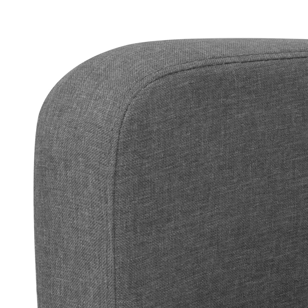 Set di Divani in Tessuto 2 pz Grigio Scuro 278213