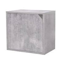 cubo impilabile con chiusura 35x29x35cm cemento