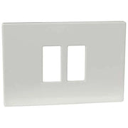 PLACCA COPRIFRUTTI VENUS MARLANVIL - RESINA AVORIO POSTI 2 RAVVICINATI  MM 115X80- 10 pezzi